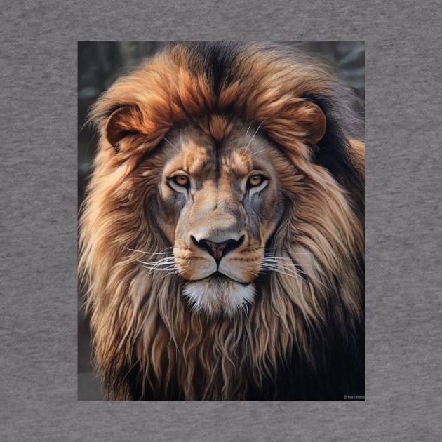 Majestic African Lion in Hyperrealistic Oil Paint - Amazing Zoo Art by ABART BY ALEXST 